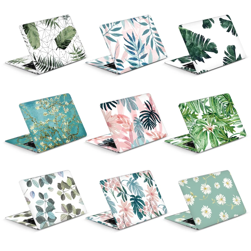 Купи Universal Botany Cover Laptop Stickers Skins 2pcs 13.3"14"15.6"17.3" Vinyl Skin Leaf Decorate Decal for Macbook /Lenovo/Asus/Hp за 599 рублей в магазине AliExpress