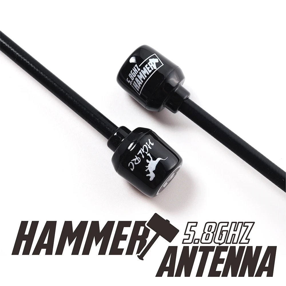 

HGLRC 87mm Mini Hammer Antenna RHCP/LHCP SMA/RP-SMA/MMCX/IPEX 2.5dBi Super Mini 5.8G for RC FPV Racing Freestyle Drone
