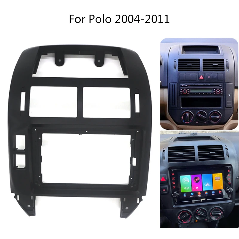 Auto Stereo Frame Kit For VW Volkswagen Polo 2004-2011 Mounting Bezel Faceplate Car Interior Front Dash Center Facia