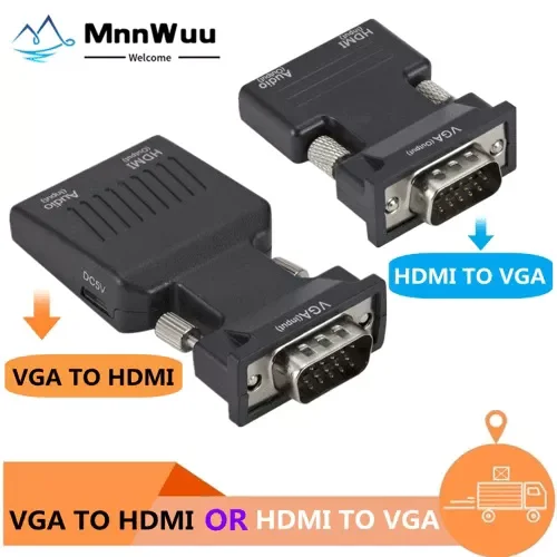 

Адаптер-преобразователь VGA 1080P для ПК, ноутбука, проектора HDTV
