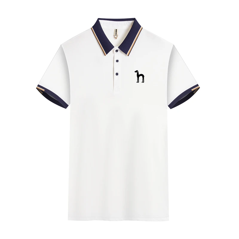 

Summer Cotton New Men's Shirt Quick-drying Breathable Polo Shirt Polyester/Spandex Short Sleeve Top Lapel Wear Men's Polos S-4XL