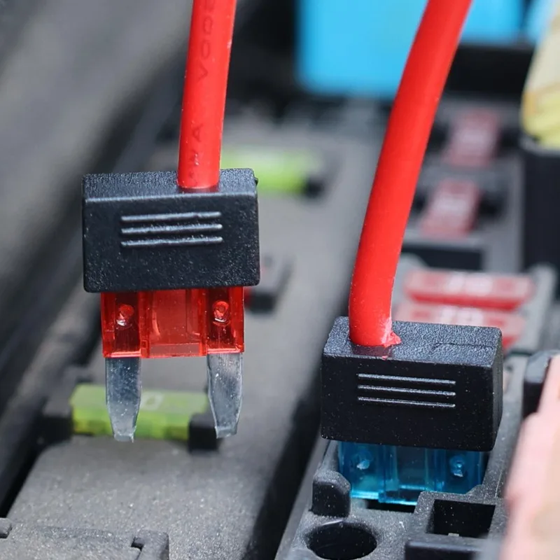 Фото Мини-держатель стандартного автомобильного предохранителя 16AWG, адаптер-разветвитель (TAP) для добавления цепи, удлинитель предохранителя ATM APM, 10А 15А 20А №4