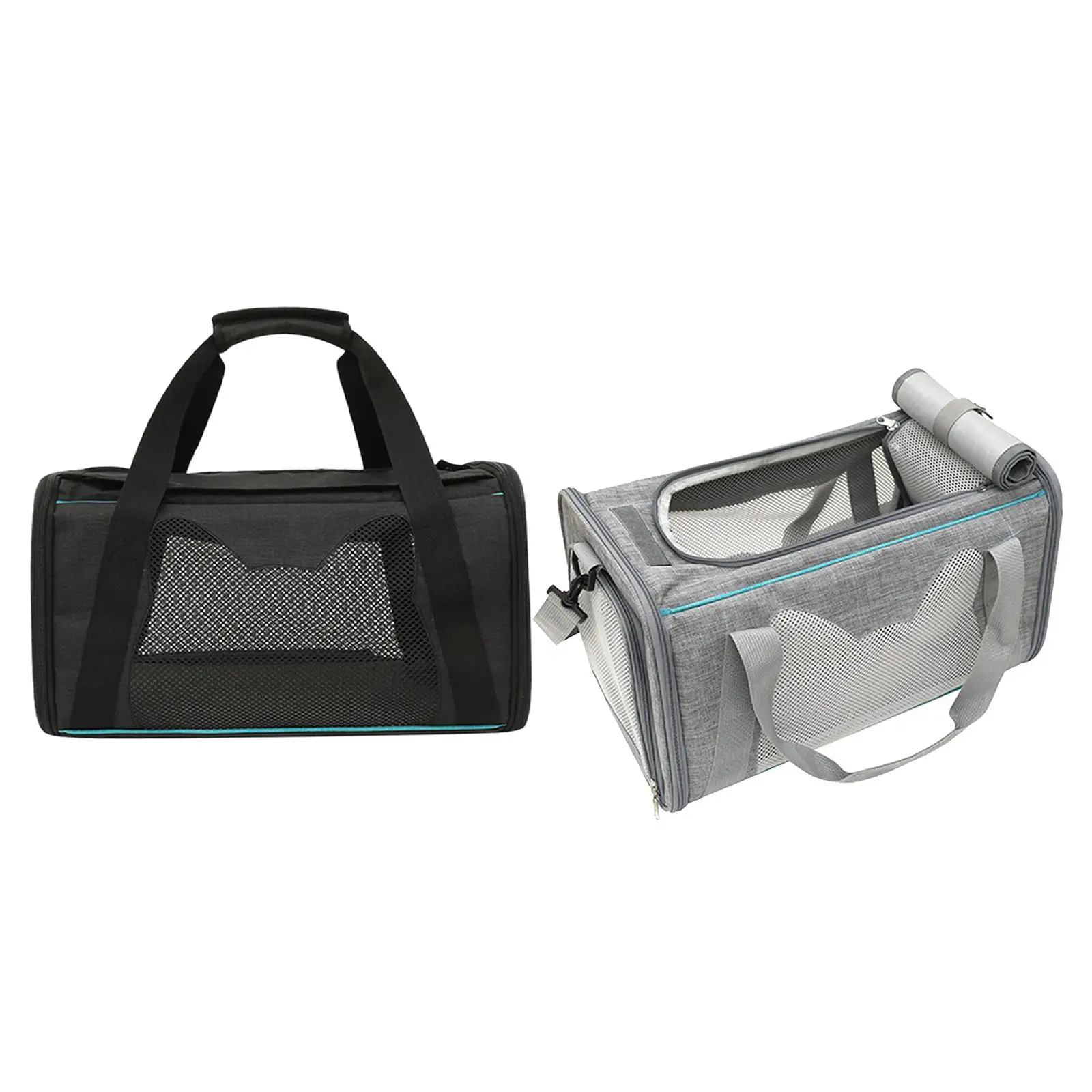 

Portable Cat Carrier Side and Top Opening Ventilation Lightweight Kitten Carriers for Small Dogs Puppy Rabbit Bunny Traveling