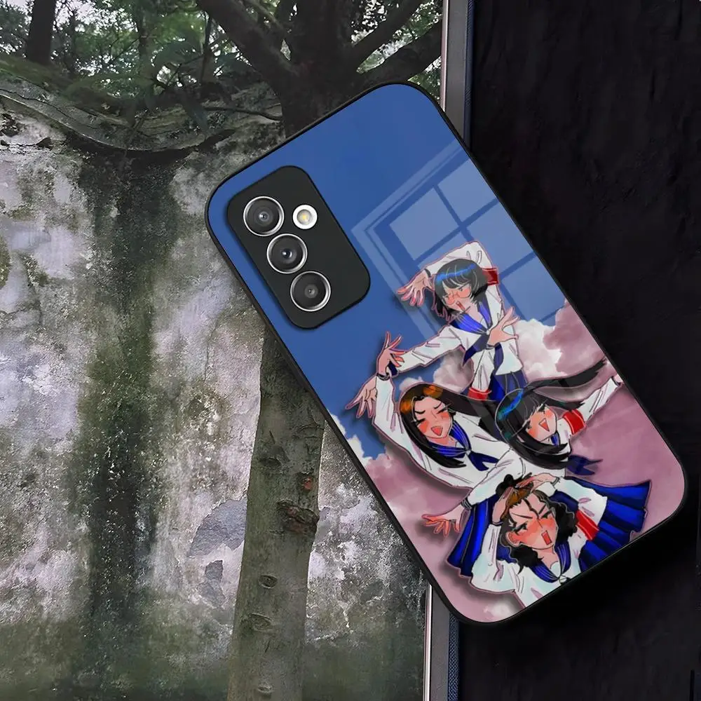 Atarashii Gakko Phone Case Glass for Samsung Galaxy S24 S25 S22 S20 S23 S21 Ultra Fe Plus A16 A34 A54 A24 A52 A53 Coque