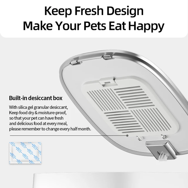 ROJECO Automatic Cat Feeder - 2 bays 6