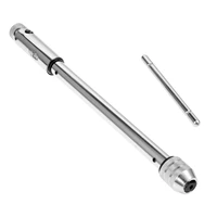 1pcs m5 m12 long size adjustable t shaped handle reamer screw extractor tap wrench holder ratchet inserted reverse direction