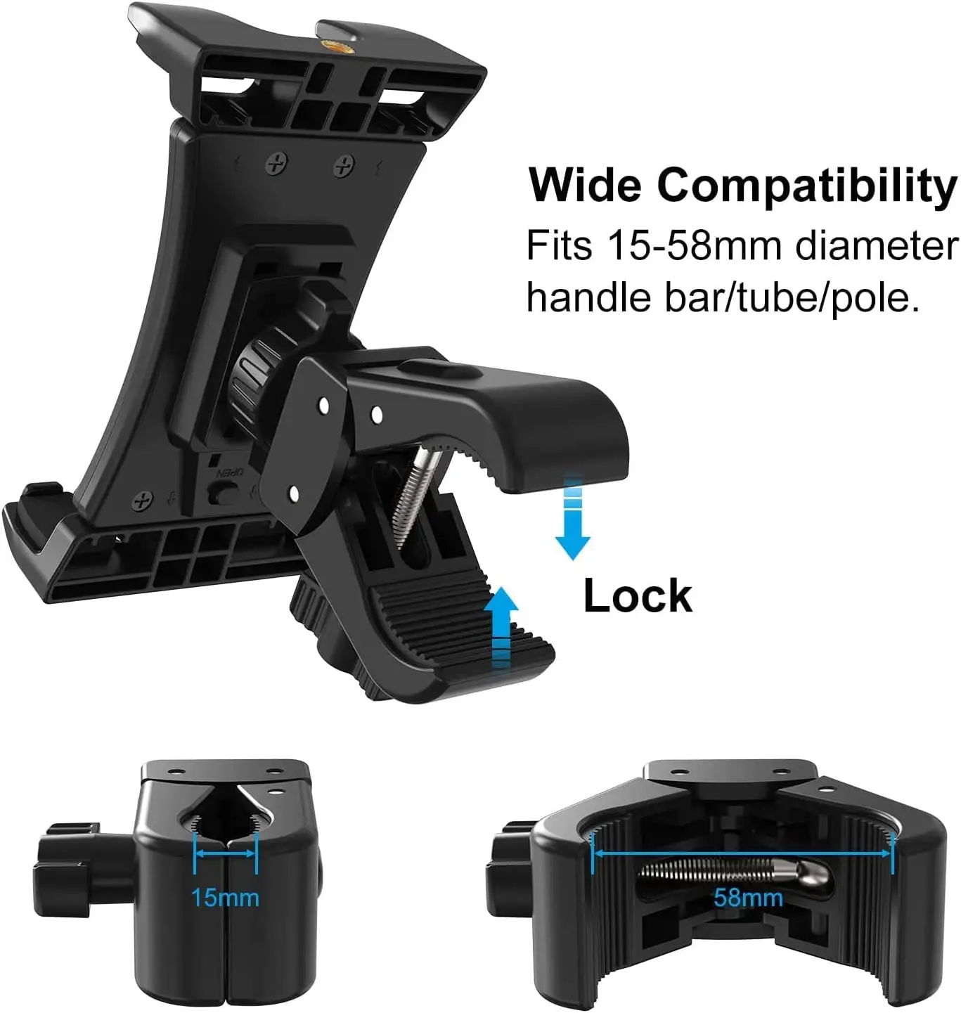 Bikes Tablet Holder 4-12 inch Treadmill Flexible Mount Bicycle Bracket Handlebar Stand Support For iPad Samsung Xiaomi