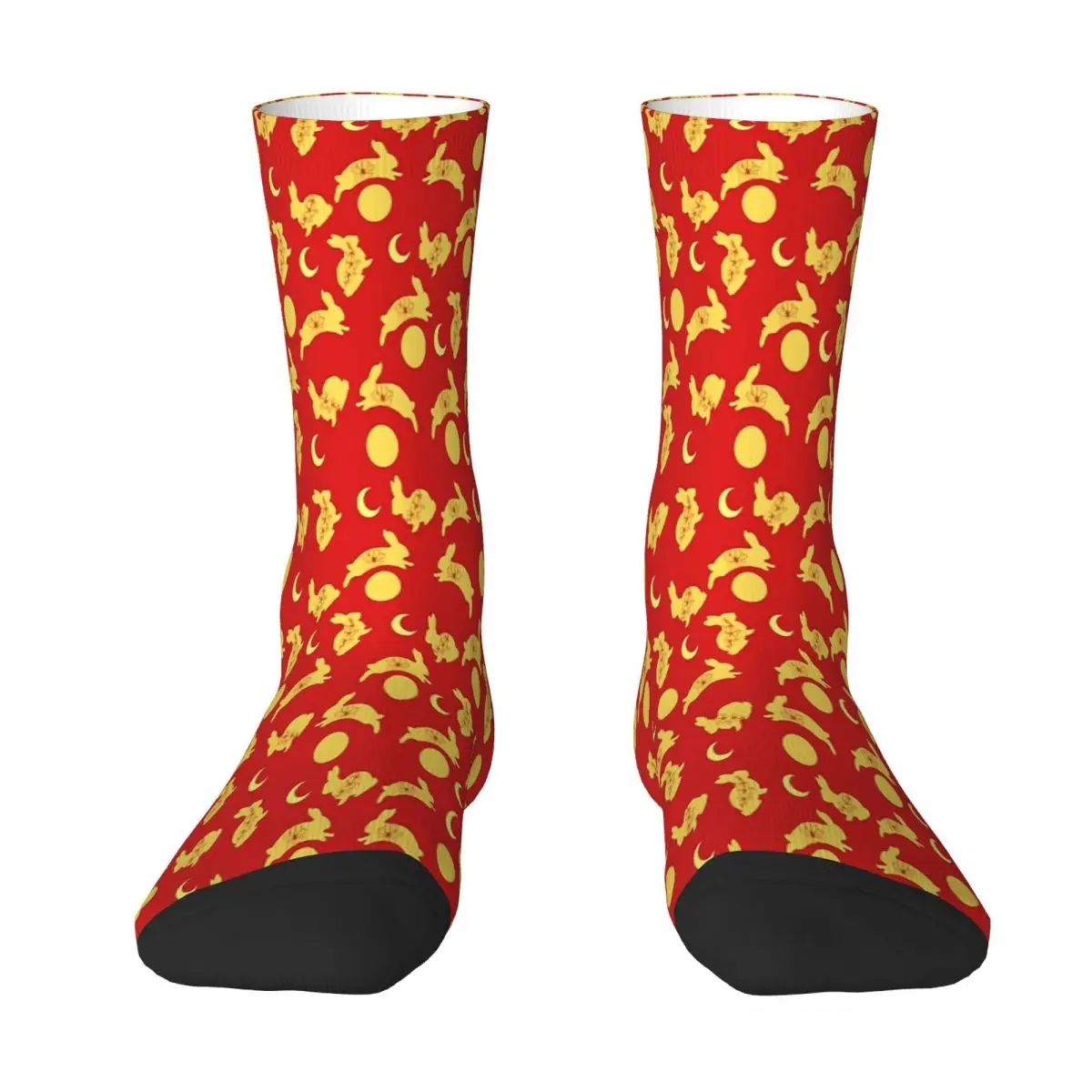 

Lunar New Year 2023 Playing Rabbits Sock Socks Men Women Polyester Stockings Customizable Sweetshirt