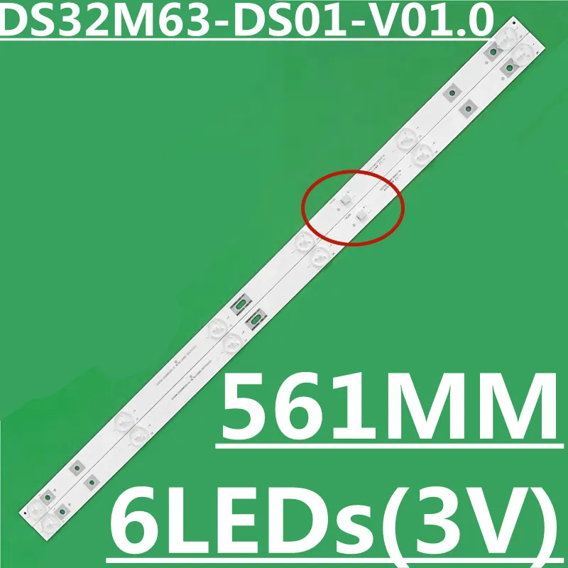 Фото Светодиодная лента подсветки для DS32M63-DS01-V01 M00600939 DSBJ-WG 32EU3000 32EU3100 T32BLV LE32421J №1