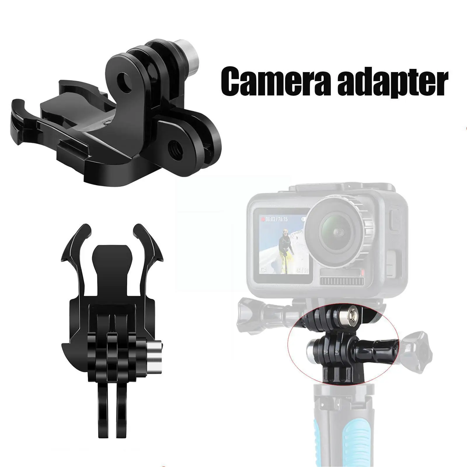 

J Hook Adapter Mount 360 Degree Rotate Quick Release For Hero 8 7 9 10 Sjcam Sj5000 Sj4000 Yi Ii 4k Accessorie B1a1