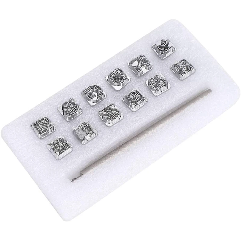 Штамповочный Инструмент сделай сам для кожевенного ремесла + 1 ручка