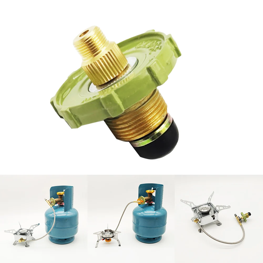 

Gas Stove Connector Tank Head Adapter Outdoor Camping Bottle Propane Type Transfer Nozzle Refill Output Converter Adapters