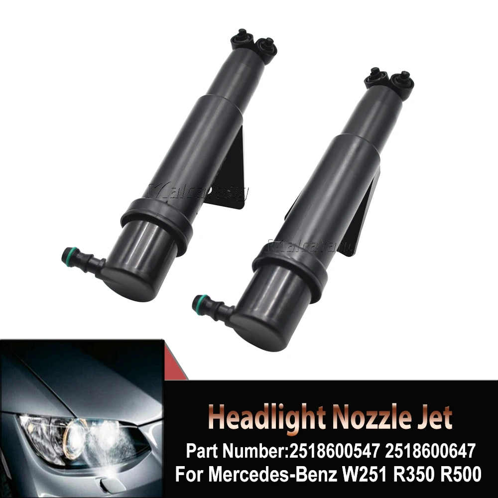 

Top Quality Headlight Washer Nozzle Front Right & Left 2518600547,2518600647 For Mercedes-Benz W251 R320 R350 R500 R63 2006-2010