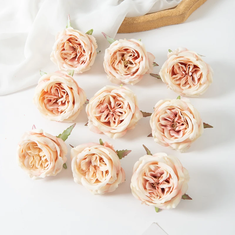 Искусственные цветы, шелковый пион, домашняя ваза, стол, вечерние, свадебные украшения, открытый сад, рождественские венки, цветочная стена, скрапбукинг