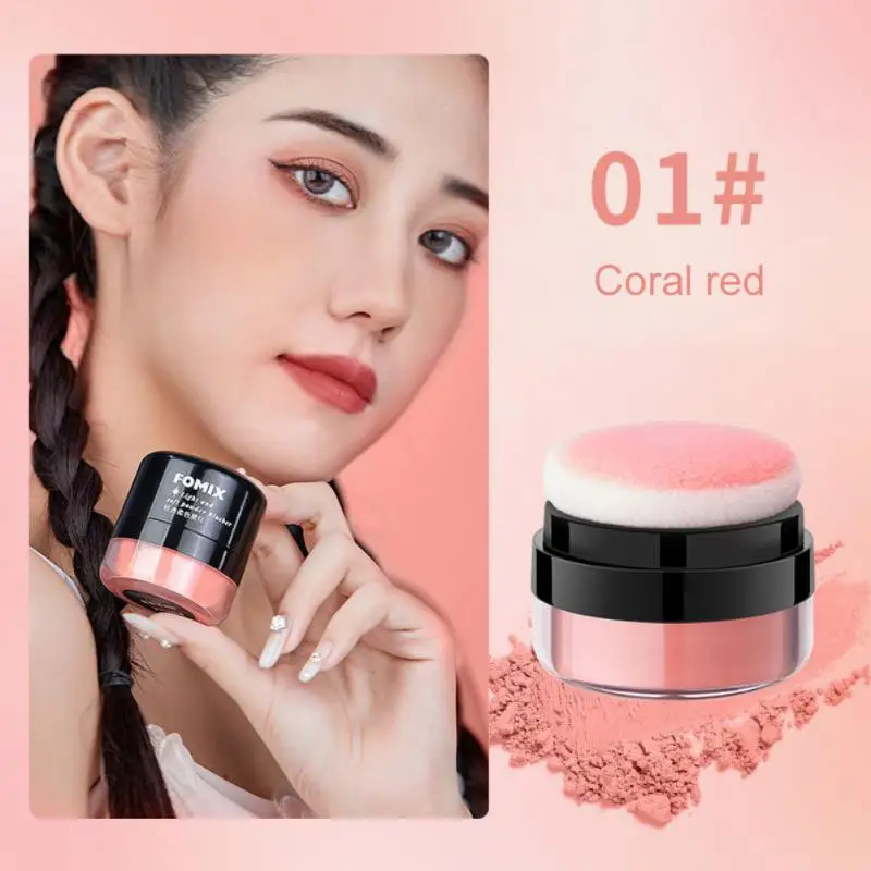 

Blusher Powder Natural Cheek Rouge Face Powder Brightening Complexion Repair Oil-control Mushroom Head Blush Beauty Makeup