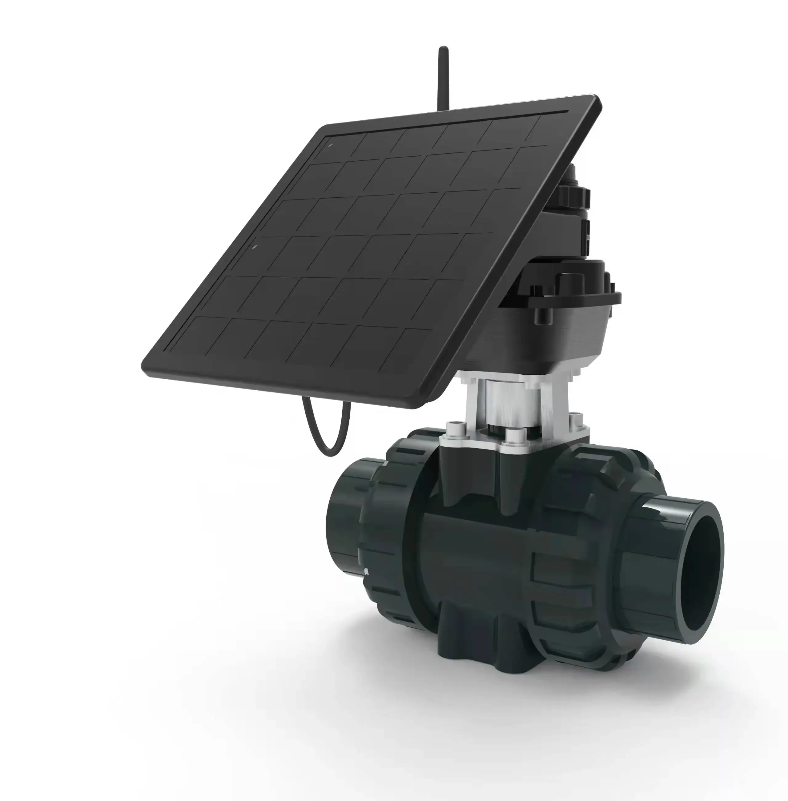 Новая технология LORA подключается водяным клапаном на солнечной энергии