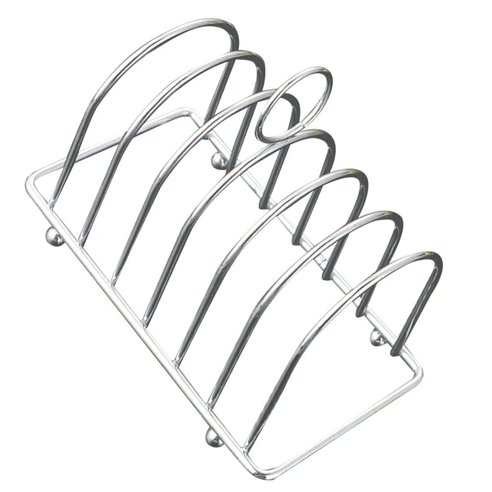 

Toaster Air Fryer Bread Rack Reusable Kitchen Holder Sandwich 14.5x8cm Household Metal Stand Daily Iron Plating Countertop
