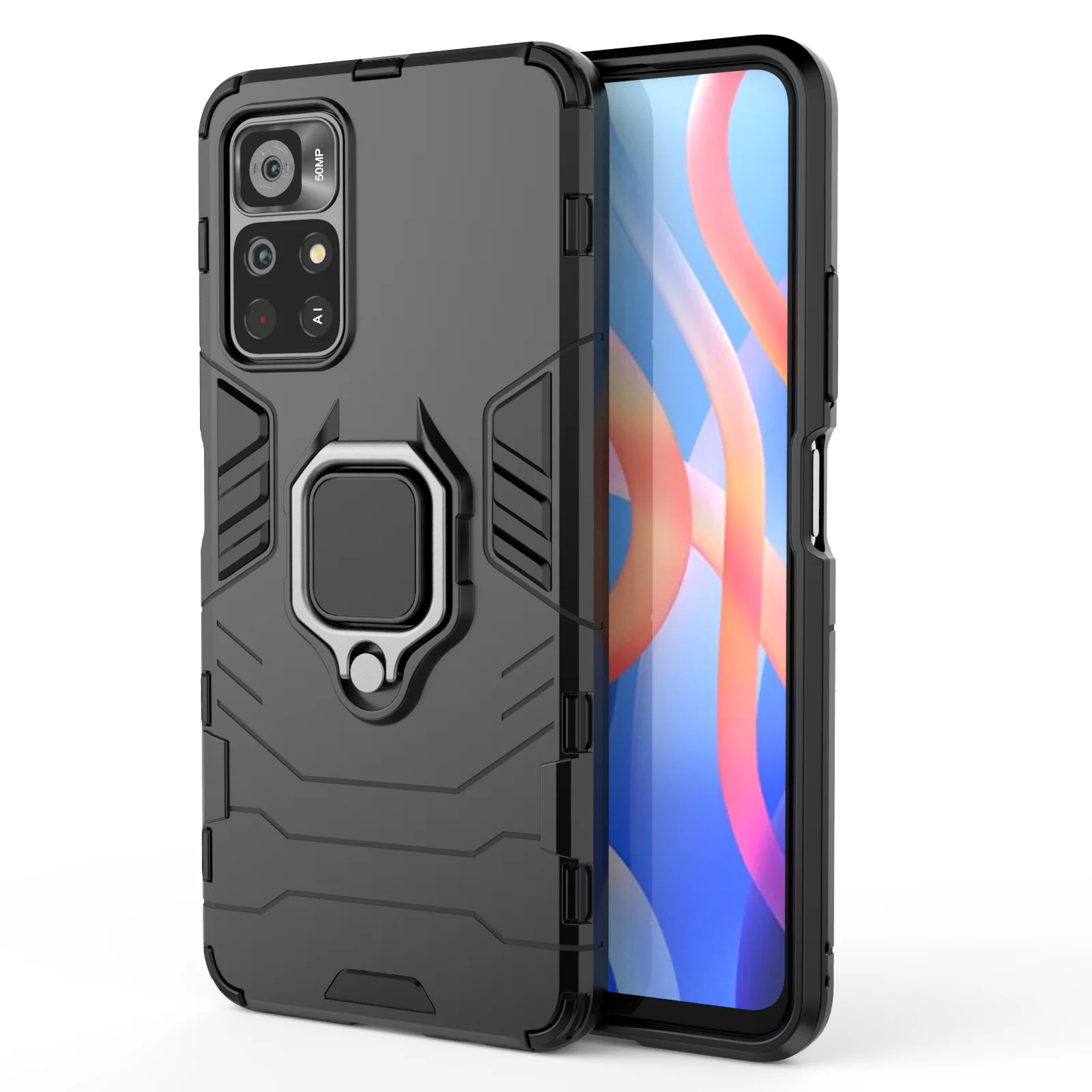 

Magnetic Ring Stand Holder Cover For Xiaomi Redmi Note 11 10 10S 9 Pro MAX 9T 9S 8 7 Pro Redmi 9 9A K40 K30 K20 Pro Coque Funda