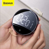 baseus magnetic digital timer for kitchen cooking shower study stopwatch led counter alarm clock manual electronic countdown