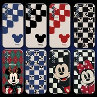 bandai mickey and minnie mouse for samsung m11 m12 phone case back soft liquid silicon black silicone cover