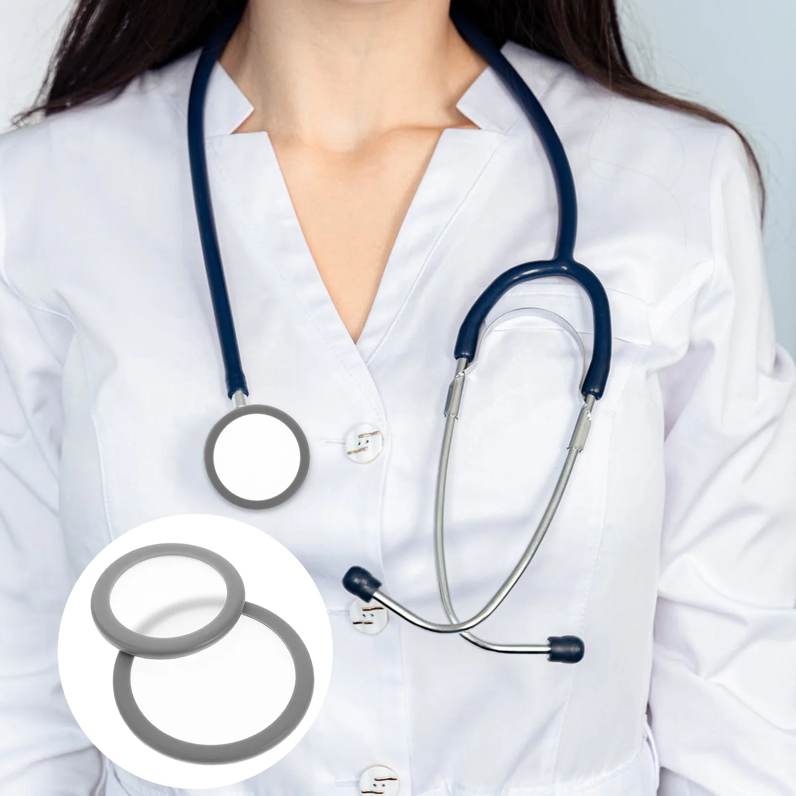 Комплект из 2 шт. диафрагма для стетоскопа детский чехол аксессуары ПВХ запасные