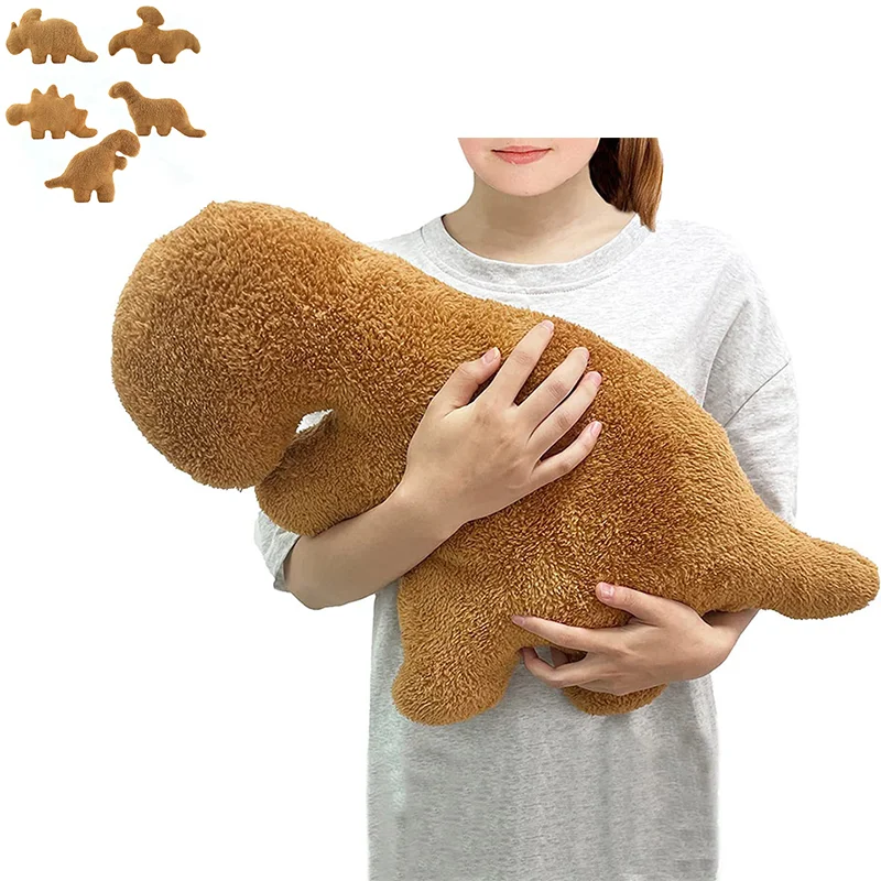 

2023 плюшевая подушка динозавра с курицей Nugget, украшение для дома, креативные подарки на день рождения для мальчиков и девочек, тема динозавра, искусственный Декор