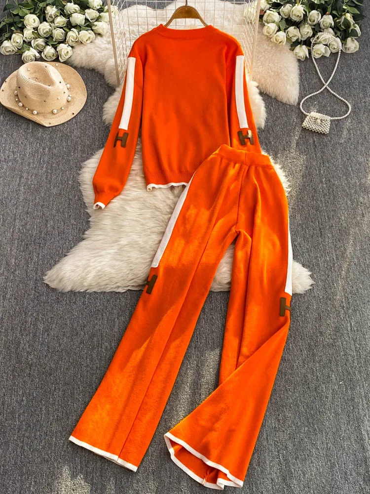 Новый весенний креативный шерстяной свитер с длинными рукавами и цветочной