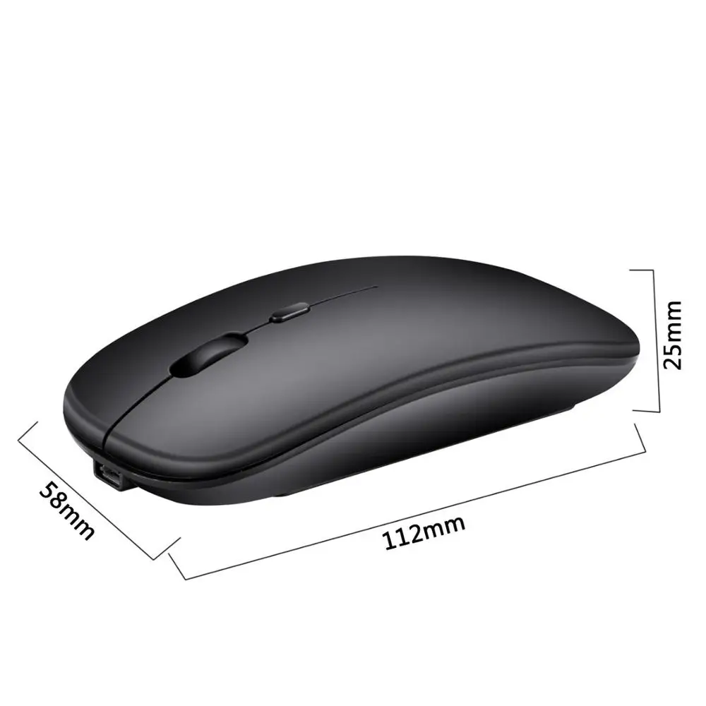 rechargeable wireless mouse bluetooth gamer mause ergonomic mini mice silent dual mode usb gaming mouse for pc laptop computer free global shipping