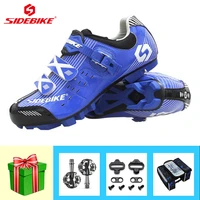 sapatilha ciclismo mtb cycling sneakers breathable self locking unisex mountain bike shoes add spd pedals outdoor mtb footwear