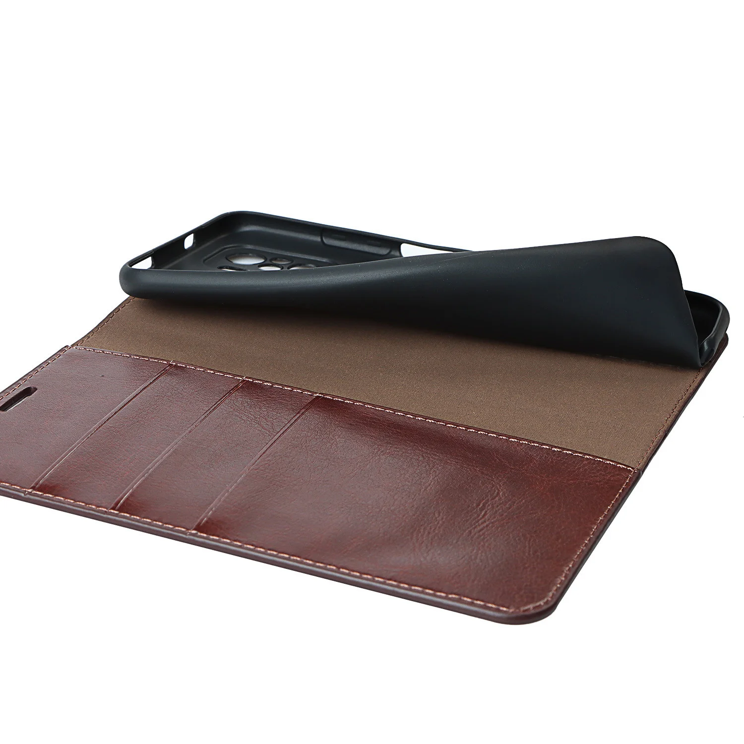 Чехол для телефона из 100% натуральной кожи Xiaomi Redmi Note 10 Pro Max 10S с откидной крышкой Mi