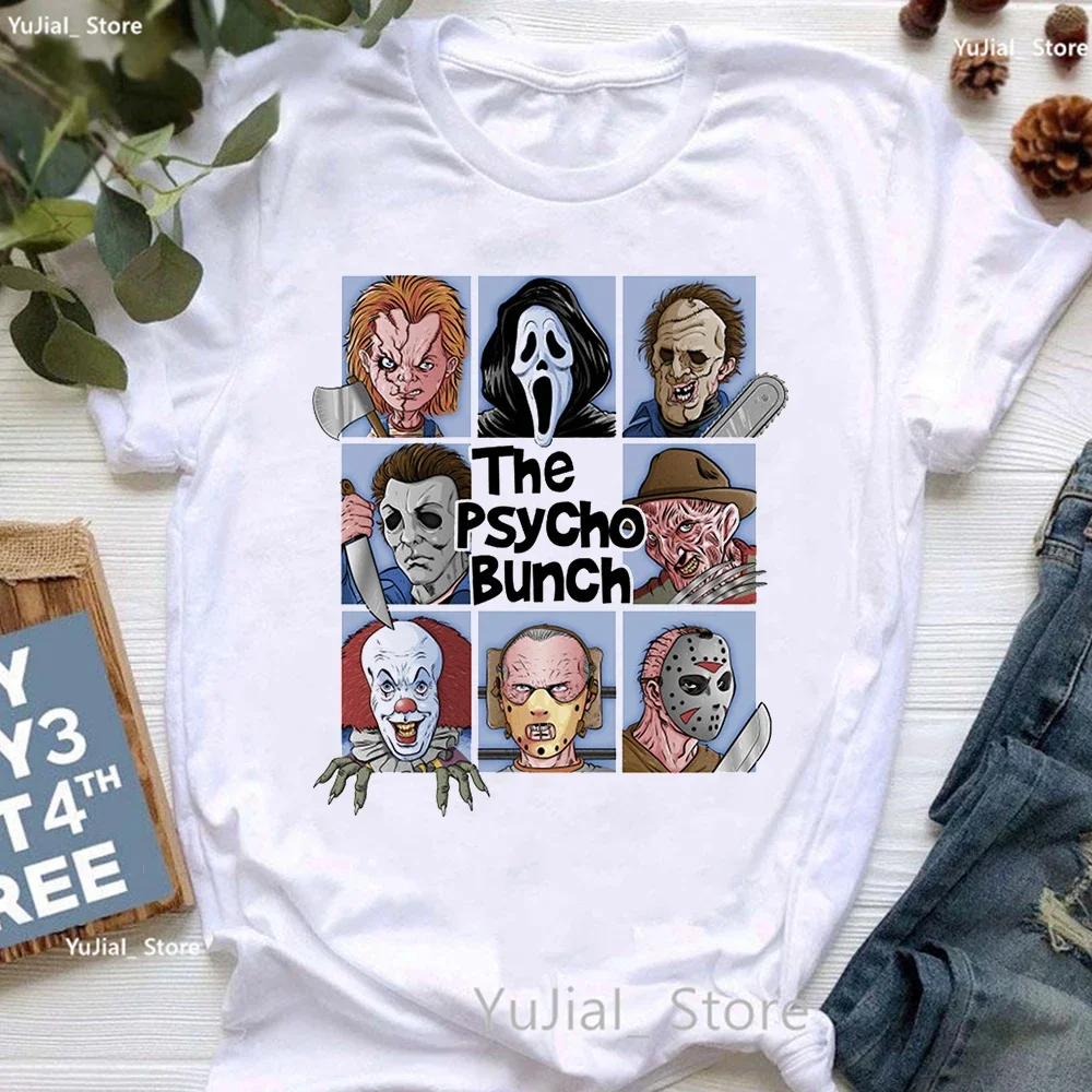 Футболка женская с принтом фильмы ужасов