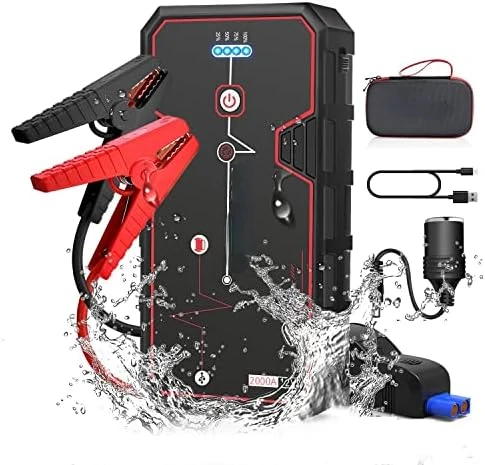 

Jump Starter, 2000A Peak 21800mAh 12V Car Starter(Up to 8.0L Gas or 6.5L Diesel Engine), with USB Quick Charge 3.0,LED Light,12