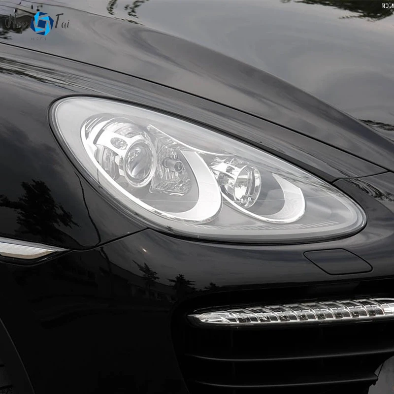 

2 шт., прозрачная защитная пленка для передней фасветильник автомобиля из ТПУ для Porsche 911 718 Cayenne Panamera Macan Taycan, аксессуары