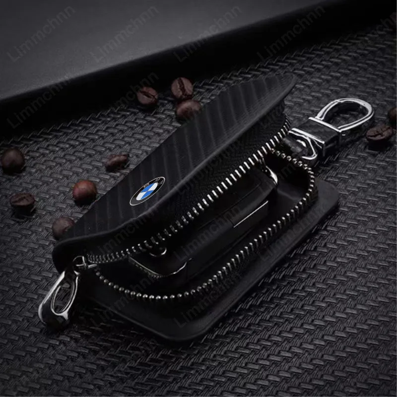 Чехол для автомобильного ключа из углеродного волокна BMW 1 3 5 серии E90 E91 E92 E60 E70 E71 E72