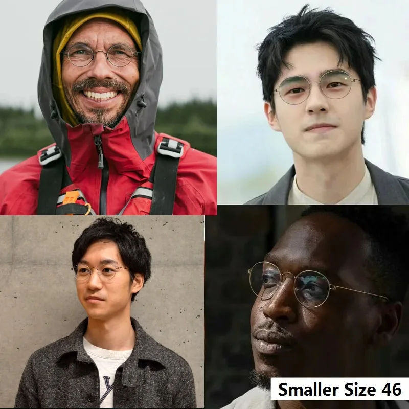 Дания Дизайн Маленькие Круглые Очки Оправа Безвинтовые Ультра Легкие 4g Воздуха