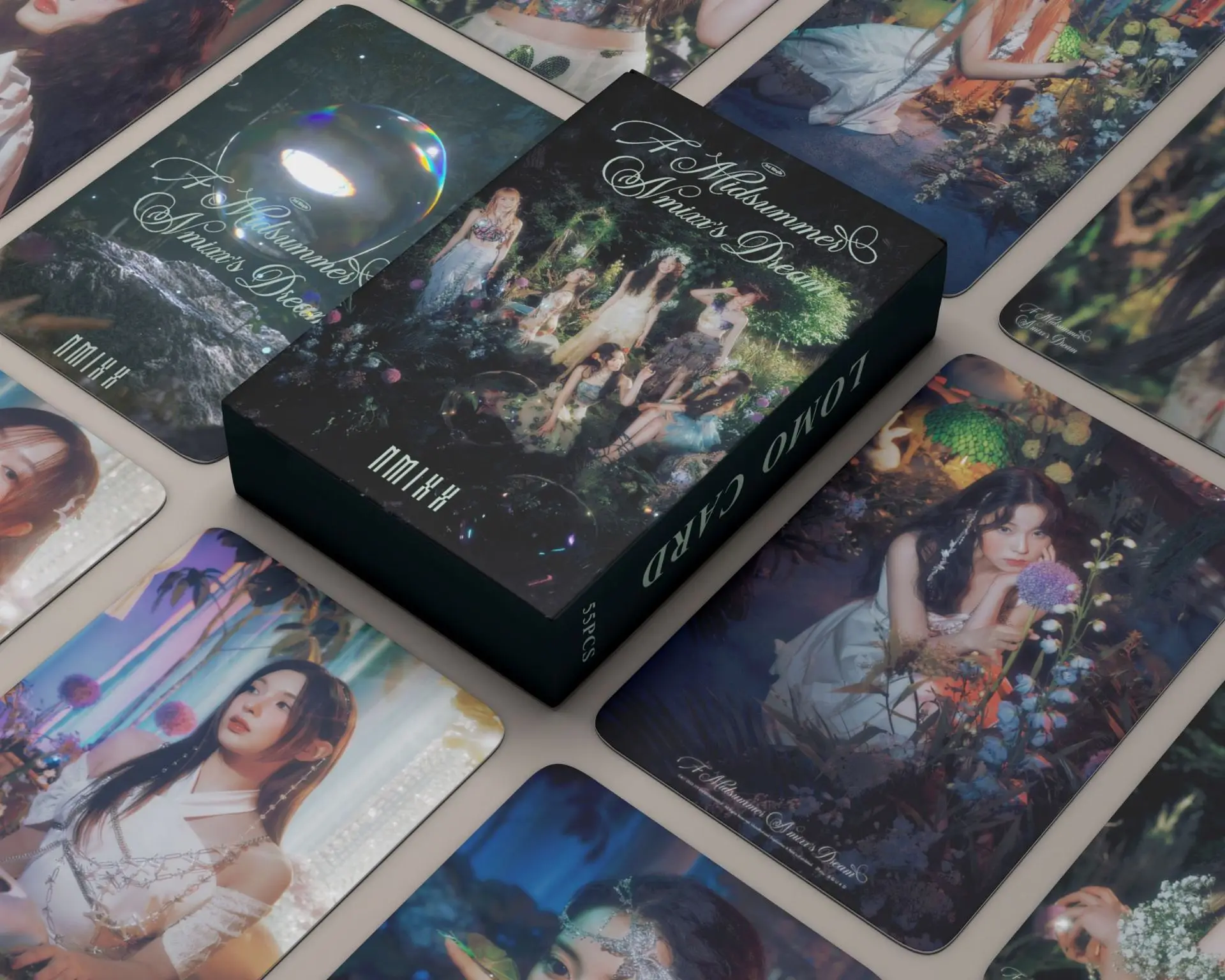

55Pcs/Set KPOP NMIXX New Album A Midsummer NMIXX’s Dream Lomo Cards Photocards LILY JIWOO Postcard K-pop Idol NMIXX Fans Gifts