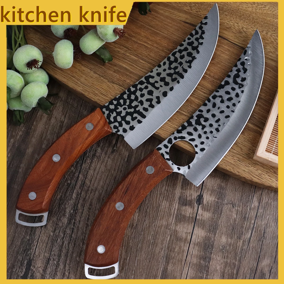 Нож кованый охотничий из нержавеющей стали, 5,5 дюйма, для мяса, фруктов, овощей