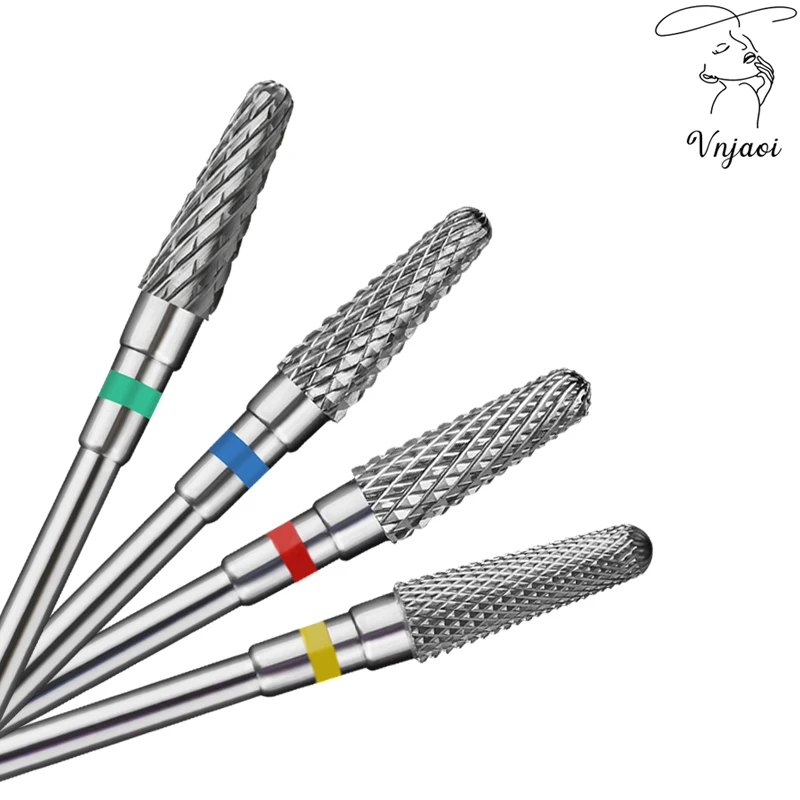 

Vnjaoi Tungsten Steel Drill Bit Carbide Nail Drill Bit Rotate Milling Nail Cutter Electric Drill Machine For Manicure Tools
