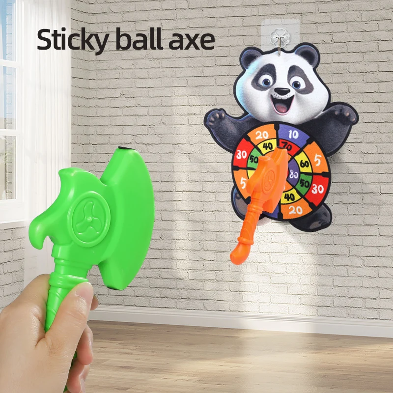 Детский штатив с клейким шариком набор мультяшных мишени для улицы и помещения