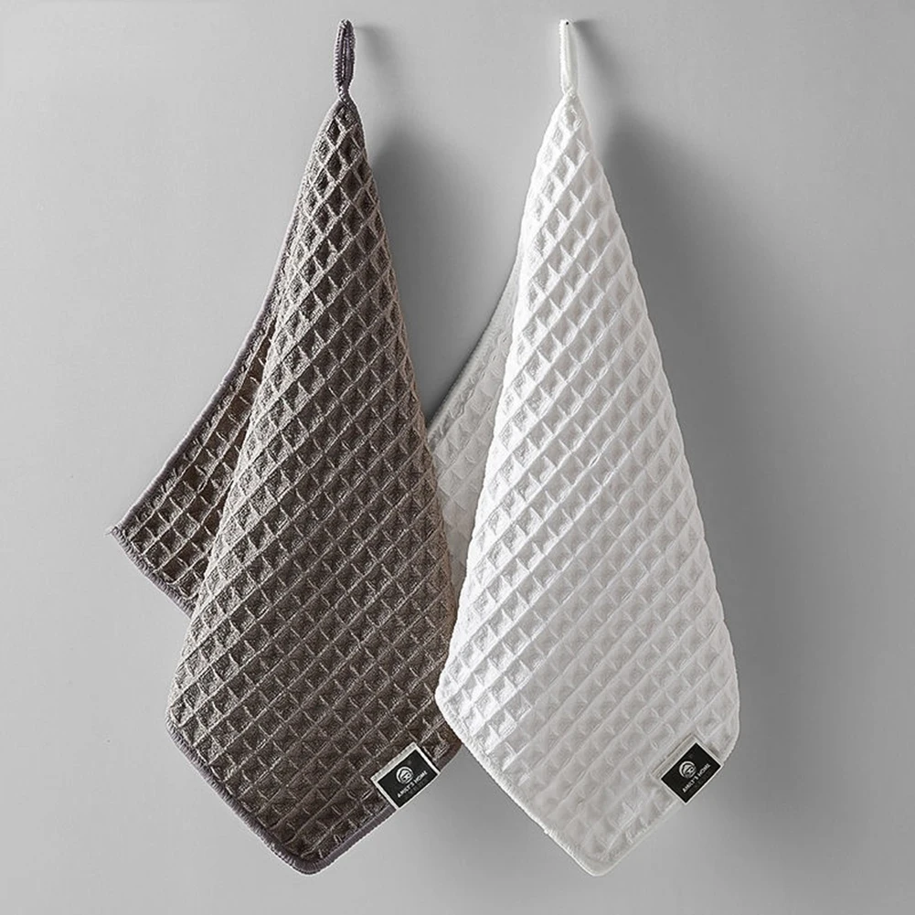 

Kitchen Bar Cleaning Cloth Towel Milk Tea Shop Coffee Machine Special Rag Water Absorbing Square Towel Household Cleaner