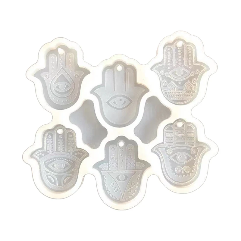 

Блестящие серьги в форме ладони