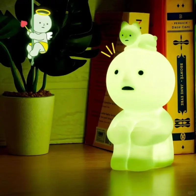 Новый Smiski Pat Light силиконовый ночник светильник для сна фигурка милый аниме