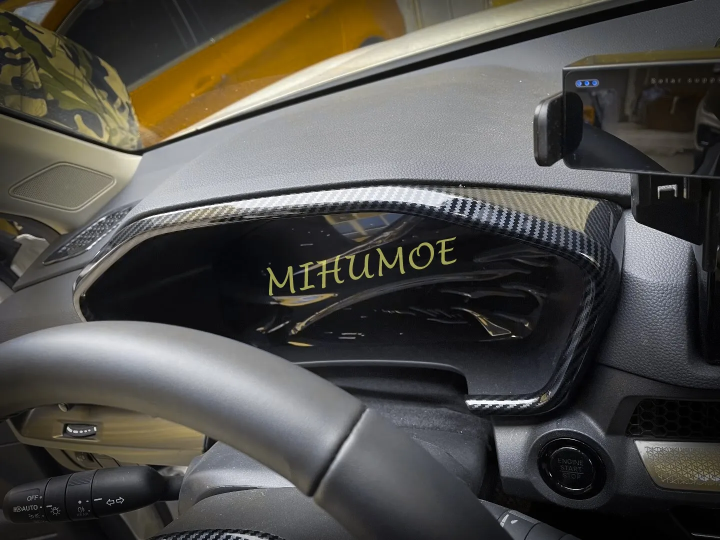 Для 2023 2024 Honda CR-V CRV 6th из углеродного волокна внутренняя панель приборной панели