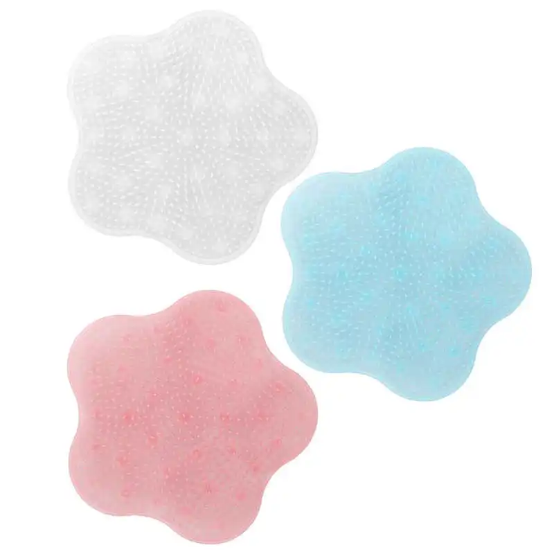 

Shower Foot Massager Floor Foot Massage Pad Exfoliation 11.4 X 10.6in for Back Rubing