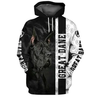 great dane 3d printed hoodies unisex pullovers funny dog hoodie casual street tracksuit