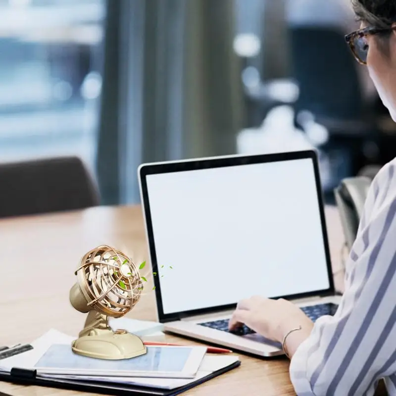 Настольный вентилятор Персональный охлаждения винтажный ультра-тихий сильный