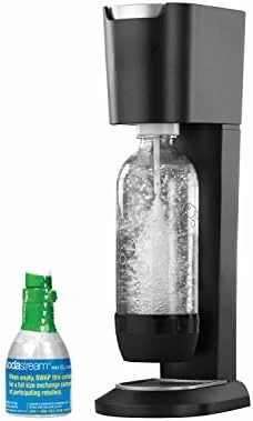 

Genesis Sparkling Water Maker, Black and Silver Tea infuser Calentador de agua portátil Hervidor de agua eléctrico Water heate