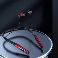 phone earbuds neckband bluetooth compatible rechargeable earphone noise cancelling led portable hands free headset