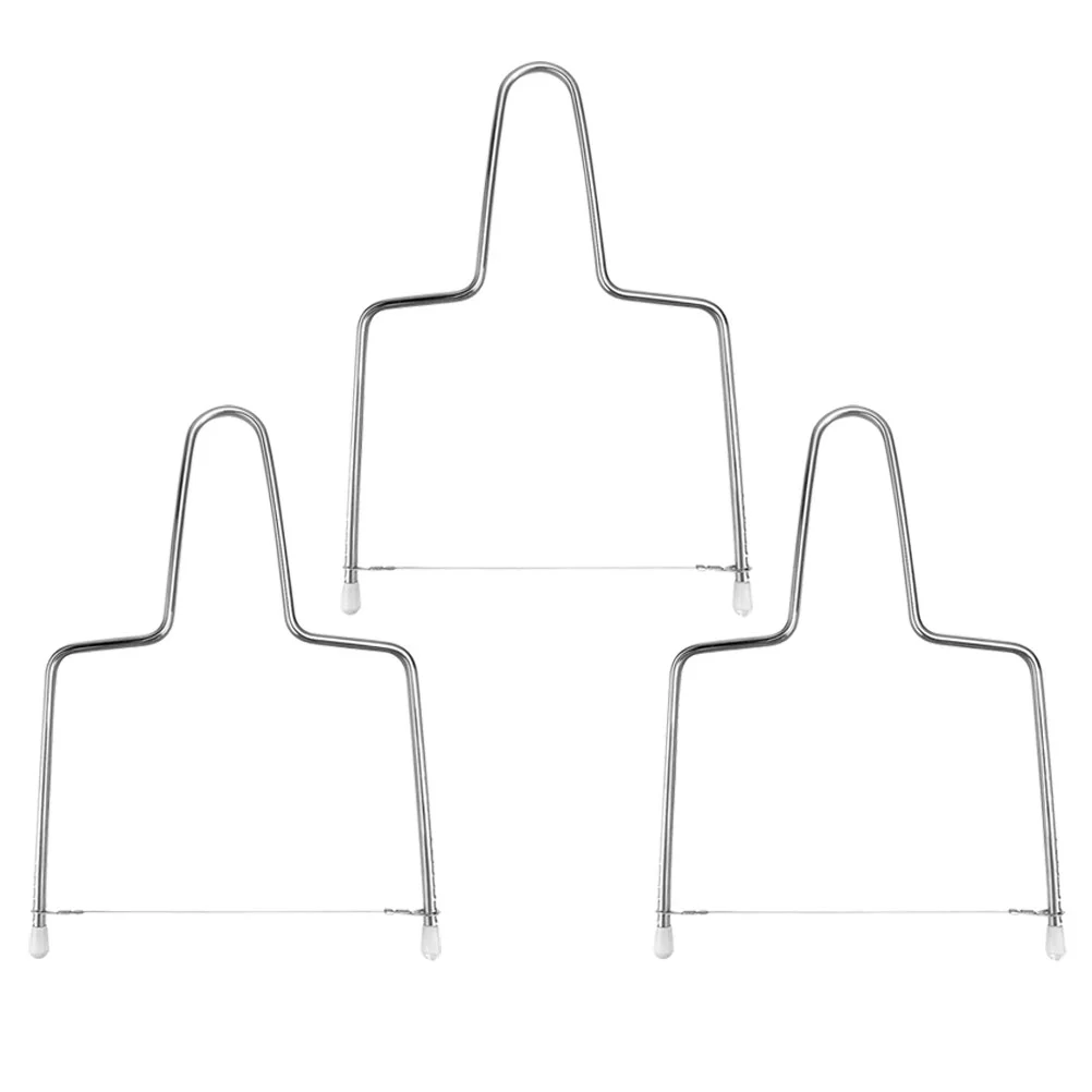 

3pcs Manual Cheese Wires Cheese Spatulas Pie Servers Cake Splitters