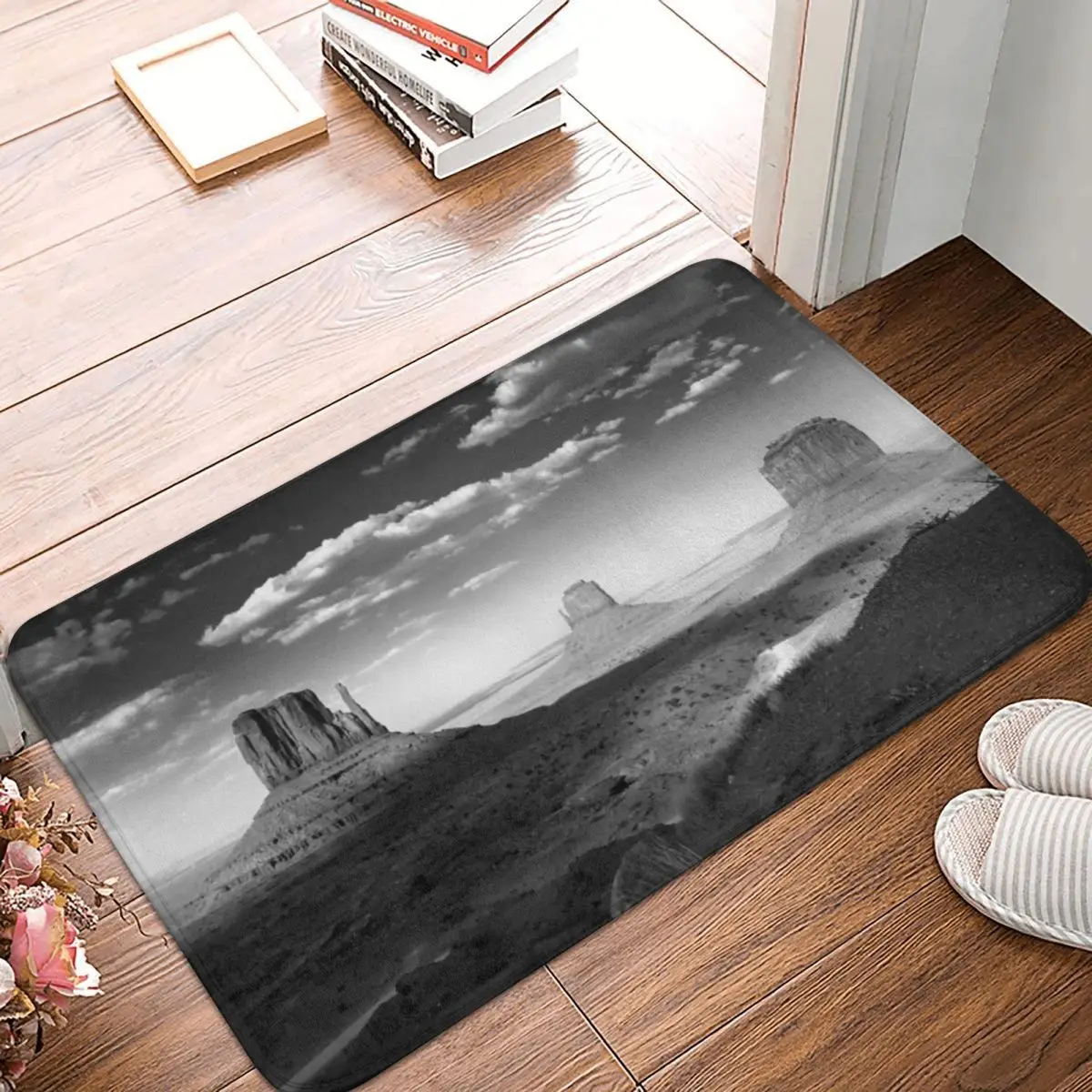 Придверный коврик с долиной монумента подкладка для ног из полиэстера не